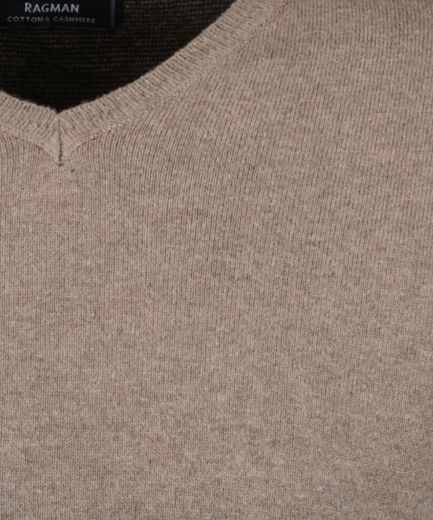 Picture of Tall Men V-Neck Cotton Cashmere Sweater