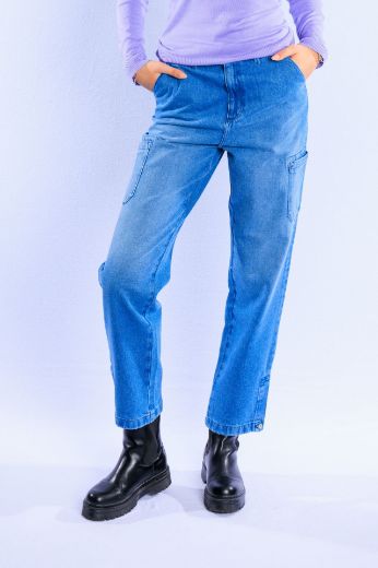 Picture of Tall Mustang Jeans Ava Loose Wide Cargo L34 Inch
