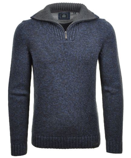 Picture of Tall Troyer Knitted Sweater Tweed
