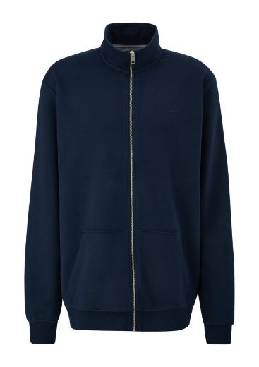 Picture of s.Oliver Tall Sweatshirt Jacket, navy blue