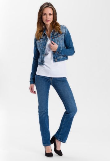 Image de Cross jean Lauren bootcut L36, bleu moyen