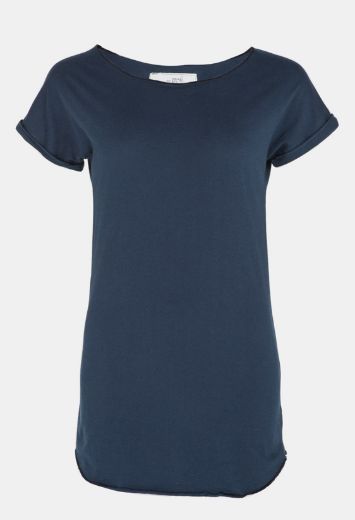 Image de Coton organique T-shirt Anju, bleu foncé