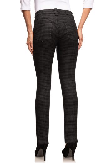 Picture of Wonderjeans skinny L37 inches, black houndstooth