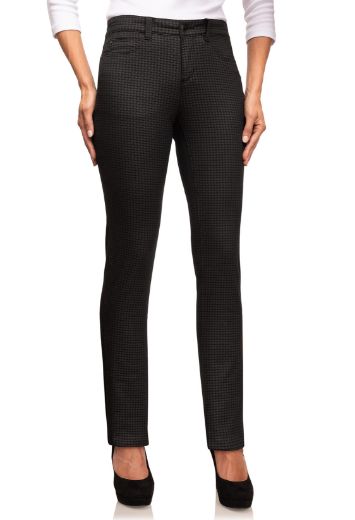 Picture of Wonderjeans skinny L37 inches, black houndstooth