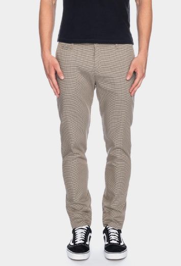 Picture of Dino chino style trousers L38 inches, light brown small checked