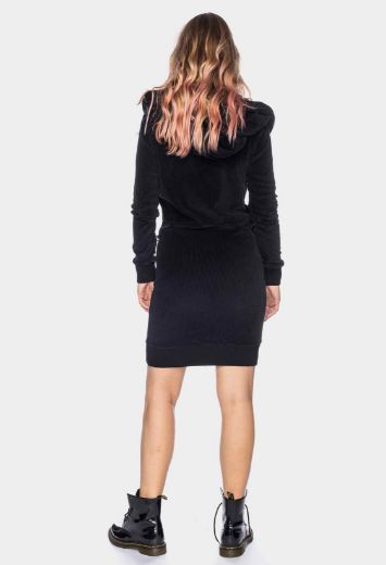 Picture of Long sleeve dress Suna knitted organic cotton GOTS, black