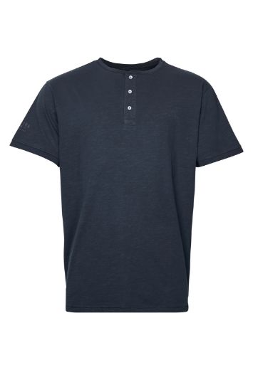 Picture of T.Shirt with button placket, black