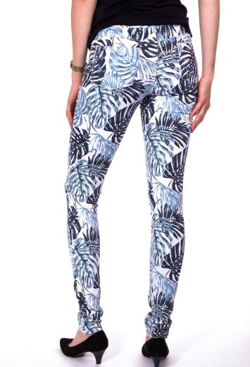 Picture of Wonderjeans skinny L38 inches, white blue palm-tree pattern