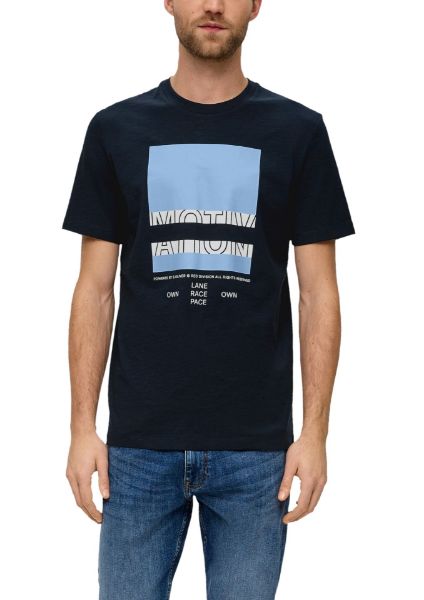 Zeige Details für Tall Herren T-Shirt mit Frontprint Bild von Tall Herren T-Shirt mit Frontprint