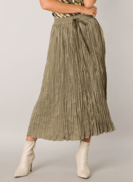 Show details for Pleated Midi Skirt Picture of Pleated Midi Skirt
