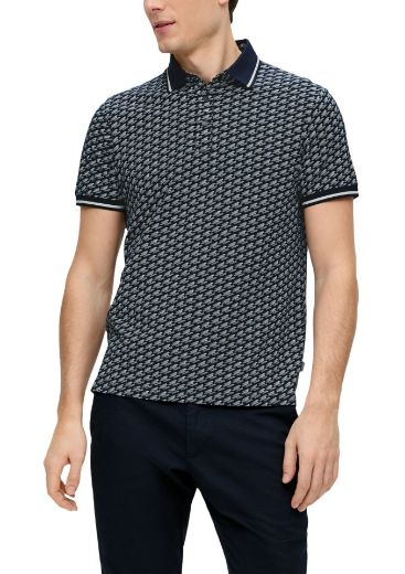 Picture of Tall Short Sleeve Polo Shirt, patterned