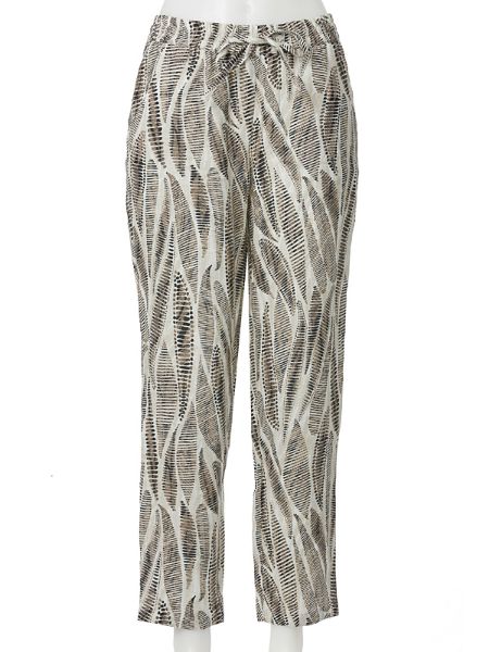 Show details for Tall Pull-on Trousers Barah Wide Leg L38 Inch, beige print Picture of Tall Pull-on Trousers Barah Wide Leg L38 Inch, beige print