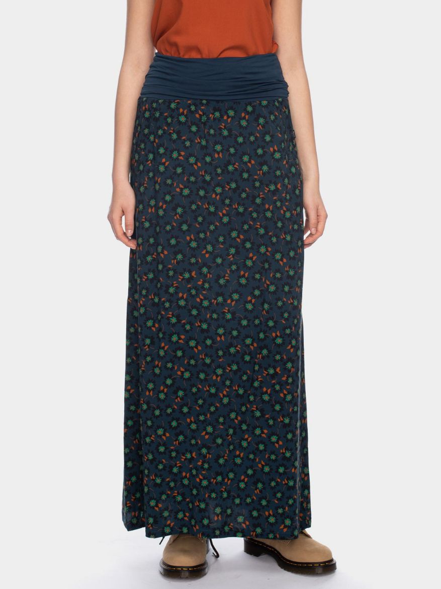 Picture of Maxi skirt Sia, blue-green patterned