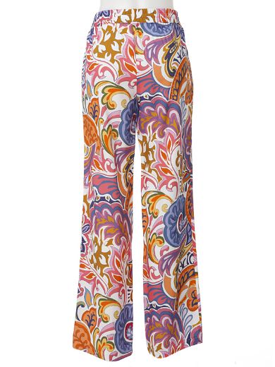Picture of Tall Bahia Wide Slip-on Trousers L38 Inch, multi colours