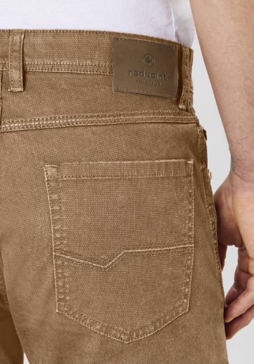 Image de Tall Pantalon Milton Style 5 Poches Longueur 38, imprimé camel