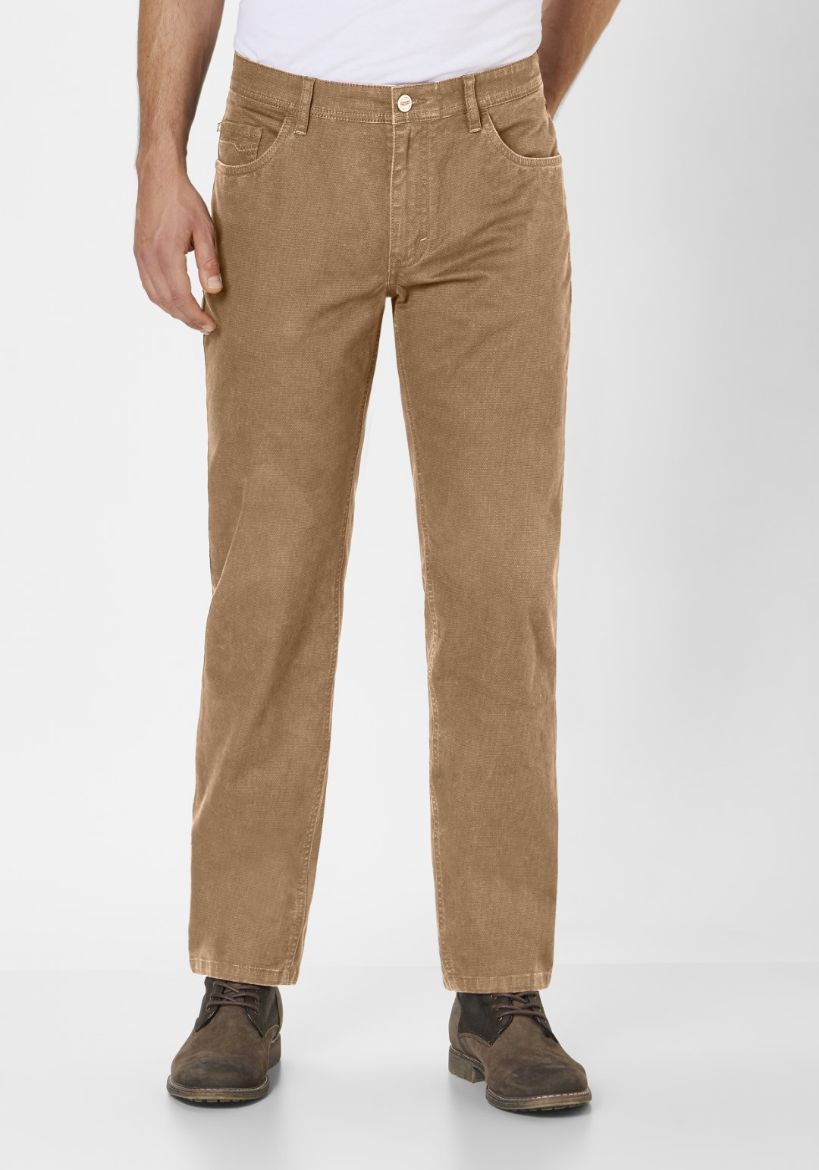 Image de Tall Pantalon Milton Style 5 Poches Longueur 38, imprimé camel