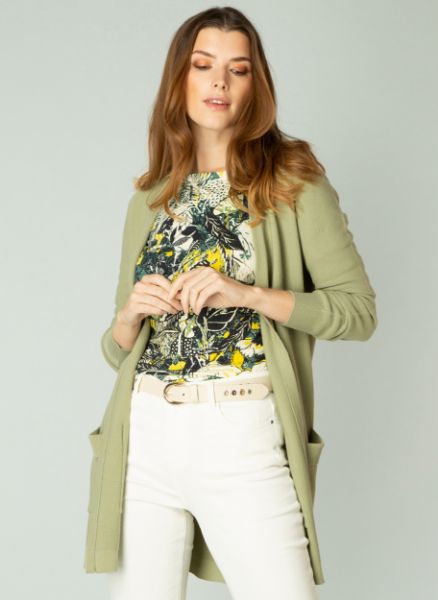 Zeige Details für Feinstrick Cardigan Offen Bild von Feinstrick Cardigan Offen