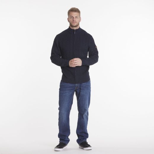 Image de Tall Cardigan en Tricot, bleu marine