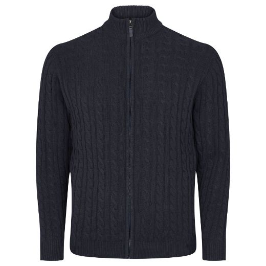 Image de Tall Cardigan en Tricot, bleu marine
