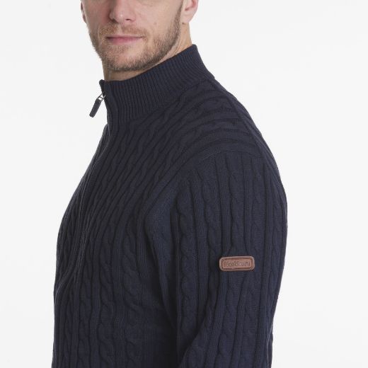 Image de Tall Cardigan en Tricot, bleu marine