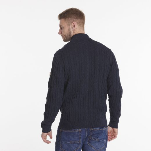 Image de Tall Cardigan en Tricot, bleu marine