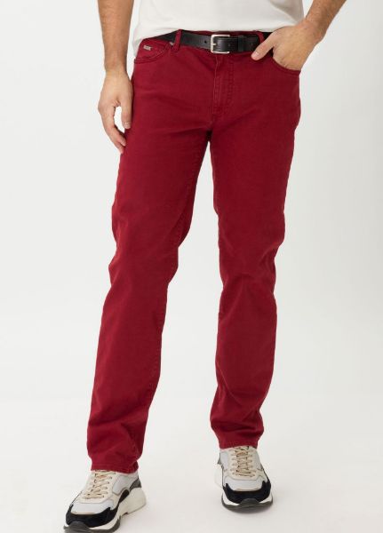 I LOVE TALL BRAX Cadiz extra lange Herren Hose Länge 36 Inch und 38 Inch bordeaux rot I LOVE TALL - BRAX Cadiz Herren Hose extra lang Länge 36 Inch und 38 Inch Farbe bordeaux rot vorne