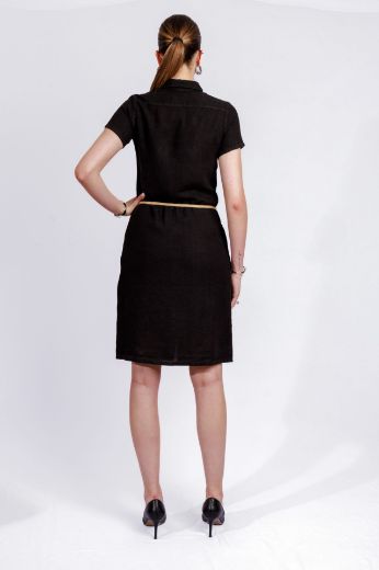 Picture of Tall Ladies Linen Dress Midi
