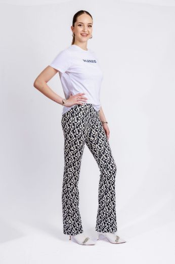 Image de Pantalon à enfiler Tall Pamela Kick L38 Inch, à motifs