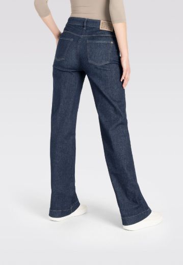 Image de Tall MAC Jeans Femme Wide Fit Coupe Large L36 Inch, bleu rincé