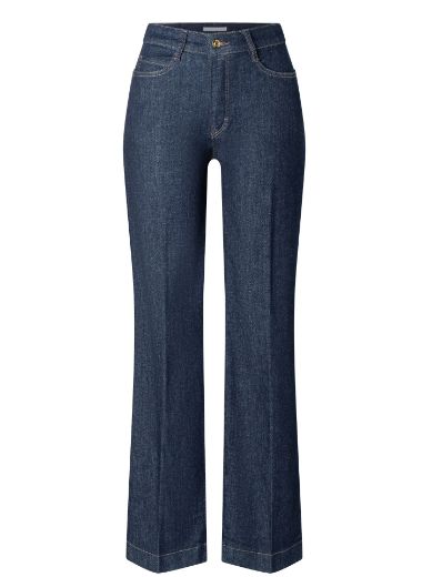 Image de Tall MAC Jeans Femme Wide Fit Coupe Large L36 Inch, bleu rincé