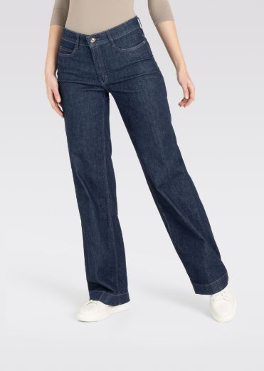 Image de Tall MAC Jeans Femme Wide Fit Coupe Large L36 Inch, bleu rincé