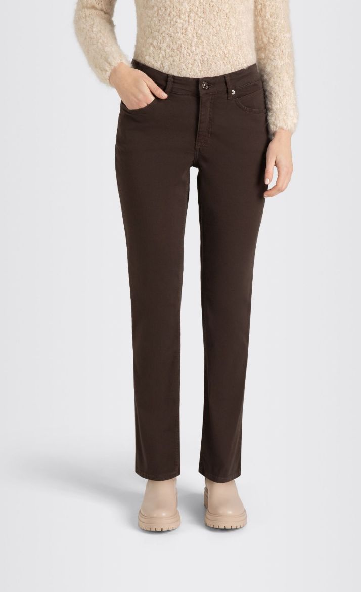 Image de Tall Pantalon Femme MAC Melanie Longueur 36 Inch, marron foncé