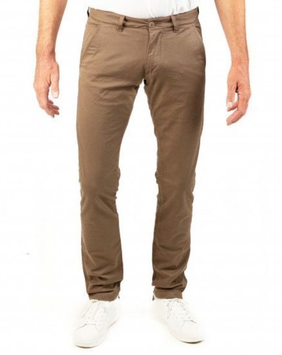 Image de Tall Pantalons Chino Frog L38 Pouce, taupe