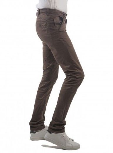 Picture of Tall Chino Trousers Frog L38 Inches, chestnut brown