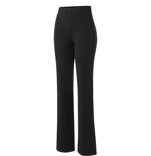 Image de Tall Flare Pantalon Femme Enfiler Longueur L34 & L36 Inch, black