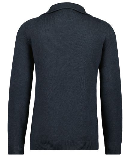 Bild von Tall Herren Troyer Strickpullover, asphalt