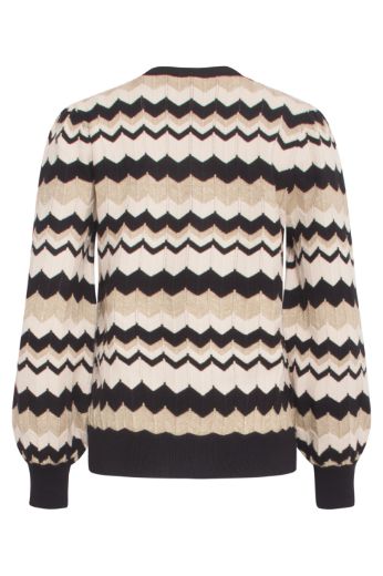 Picture of Tall Women Fine Knit Jumper, sand black