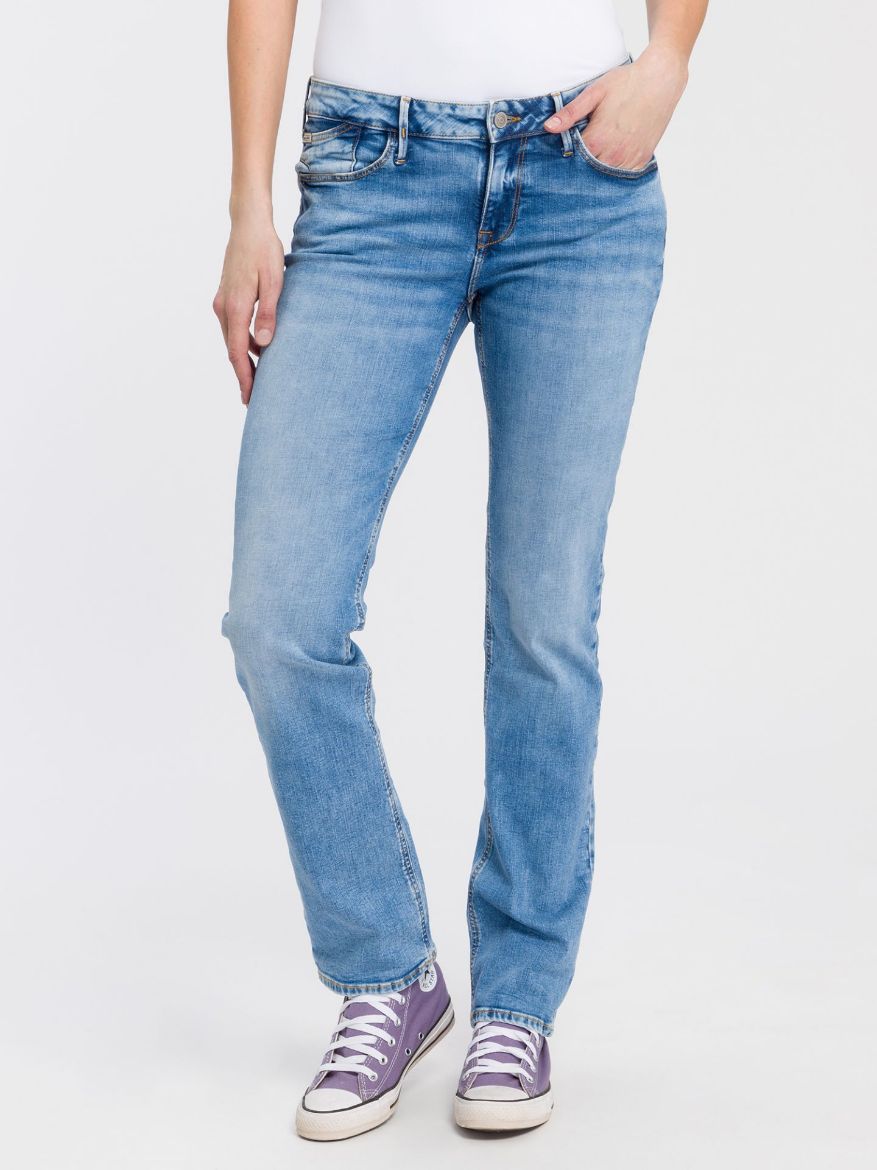 Picture of Tall Ladies Jeans Rose Straight Fit L36 Inch, mid blue washed