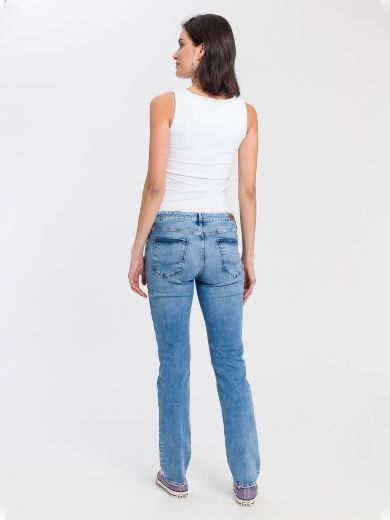 Image de Tall Jeans Femme Rose Straight Fit L36 Inch, mid blue washed