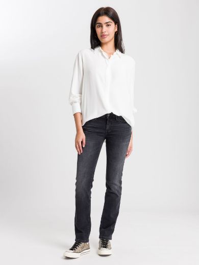 Image de Tall Jeans Femme Rose Straight Fit L36 pouce, noir usé