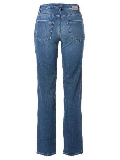 Image de Tall Jeans Femme Body Straight Longueur 36 Inch, bleu moyen usé