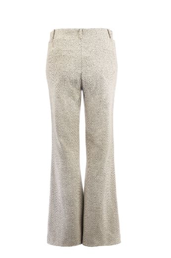 Image de Tall Pantalon Femme Jambe Large Herringbone L36 Inch, gris