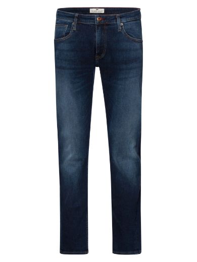 Image de Tall Jeans Homme Damien Straight Leg L36 & L38 Inch, bleu foncé délavé