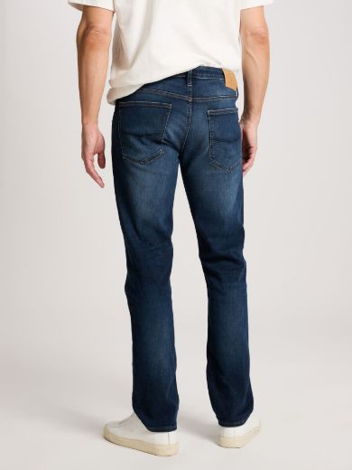 Image de Tall Jeans Homme Damien Straight Leg L36 & L38 Inch, bleu foncé délavé