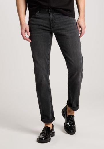 Picture of Tall Men Jeans Damien Slim Fit Regular Waist Straight Leg L36 & L38 Inch, anthracite grey