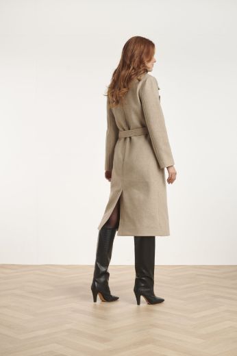 I LOVE TALL fashion for tall people. Warm women s coat beige and brown extra long for tall women