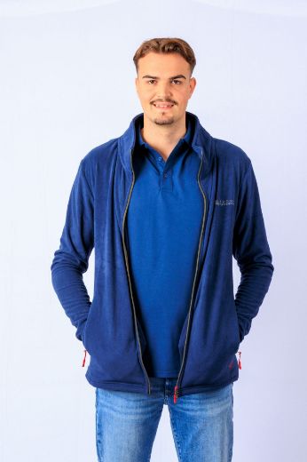 I LOVE TALL fashion for tall people. Men s fleece jacket long size 75 cm sleeve length black and blue