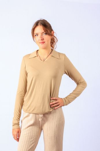 Picture of Tall Women Long Sleeve Shirt Collar