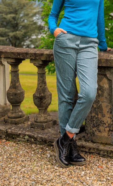 Agrandir l'image de Tall Femme Pantalon Chino Velours Côtelé Longueur 37 Inch, jade vert Image de Tall Femme Pantalon Chino Velours Côtelé Longueur 37 Inch, jade vert