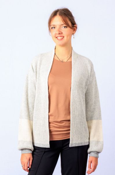 Zeige Details für Tall Damen Strickjacke Offen V-Ausschnitt Bild von Tall Damen Strickjacke Offen V-Ausschnitt